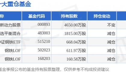 2月20日新兴铸管创60日新低，工银创新动力股票基金重仓该股